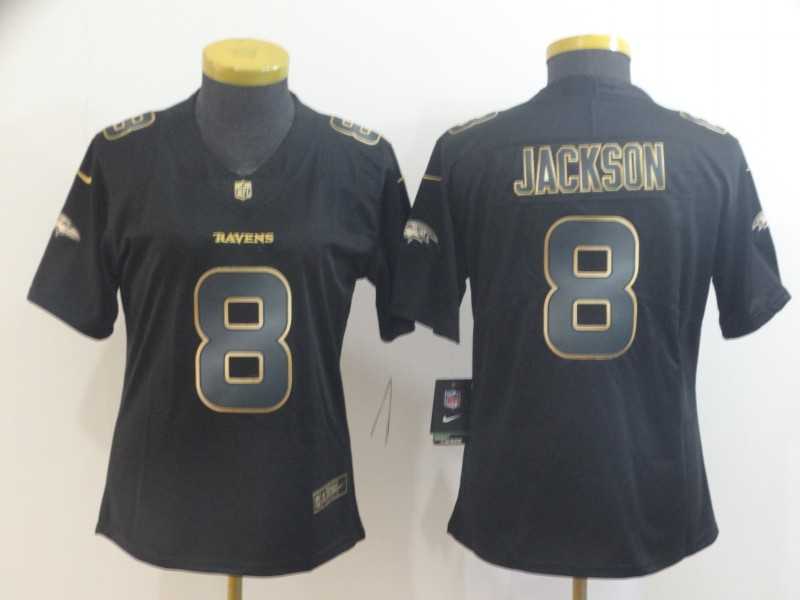 Women Nike Ravens 8 Lamar Jackson Black Gold Vapor Untouchable Limited Jersey,We sell and wholesale Women Nike Ravens 8 Lamar Jackson Black Gold Vapor Untouchable Limited Jersey on line form chian!